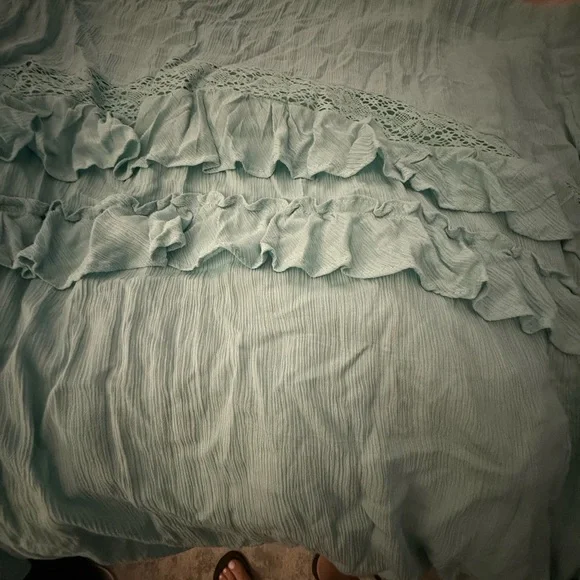 Free People Blue/Green Maxi Dress NWT - Picture 3 of 4